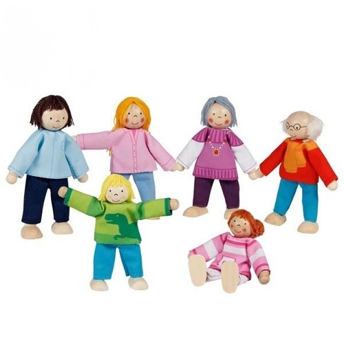 Biegepuppen moderne familie - biegepuppen,