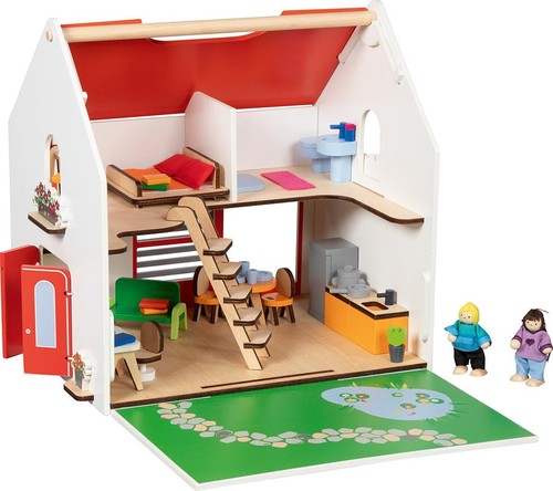 Tragbares puppenhaus eco - tragbares,